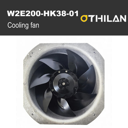 W2E200-HK38-01 AC Axial Cooling Fan for ebm-papst, 230V 50/60Hz 225x225x80mm Industrial Fan